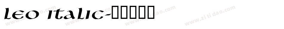 Leo Italic字体转换